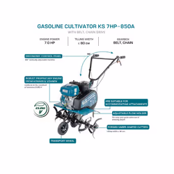 Könner & Söhnen KS 7HP-850A Gasoline mini tiller Petrol 52 kg - Additional view 2