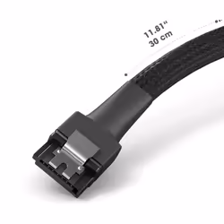 â 3x SATA 3 cables 6Gb/s â 30cm, 90 angled connector (data cable, 6Gbit/s, SATA III/Serial ATA, L connector, set of 3 cables, connects HDDs/SSDs