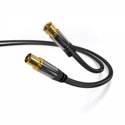 KabelDirekt 4260414843655 coaxial cable 2 m F-type RCA Black