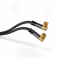 KabelDirekt 1013 coaxial cable 2 m F-type Black