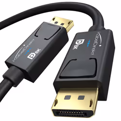 CableDirect - 8K DisplayPort & DP Cable Special A.I.S. Shielding & Official VESA Certification - 6ft (for DP 1.4 Gaming PCs/ ...