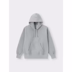 Gu By Uniqlo Heavyweight Sweat Hoodie  Long Sleeve  +os  Us Specification - 07 GRAY/M