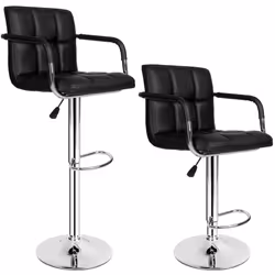 Breakfast Bar Stools Set Kitchen Counter Island High Chairs with Backrests