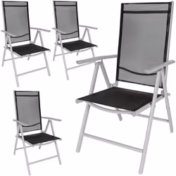 TecTake 401632, Black, Silver, Aluminium, Plastic, Polyester, 3.1 kg