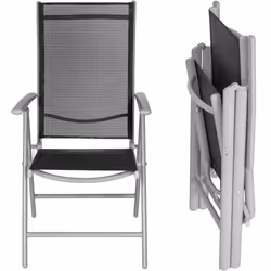 TecTake 401632 outdoor furniture set Black, Silver