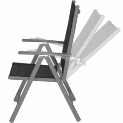 TecTake 401633 outdoor furniture set Anthracite, Black