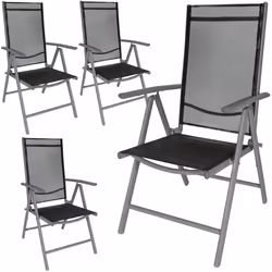 TecTake 401634, Anthracite, Black, Aluminium, Plastic, Polyester, 3.1 kg