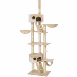 TecTake 401639, Polyester, Beige, White, 17.1 kg