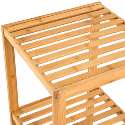 Standing bathroom shelf - 5 tiers in bamboo