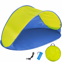 Popup beach sea tent wind sun UV protection shade shelter canopy festival new - blue/yellow
