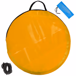 Popup beach sea tent wind sun UV protection shade shelter canopy festival new - blue/orange