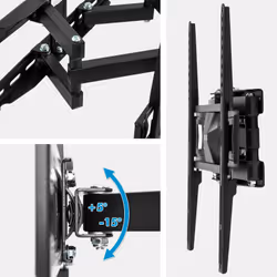 TecTake 401801 TV mount/stand Black - Additional view 4