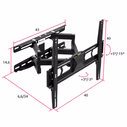 TecTake 401801 TV mount/stand Black - Additional view 6