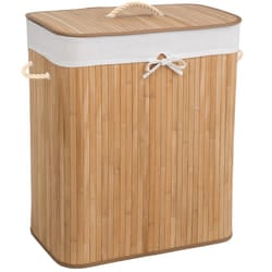 TecTake 401834 laundry basket Polyester, Cotton, Bamboo Beige