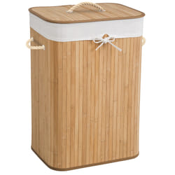 TecTake 401836 laundry basket Polyester, Cotton, Bamboo Beige