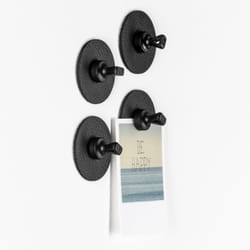 Silwy PI00-14KA-4 home storage hook Indoor Utility hook Black