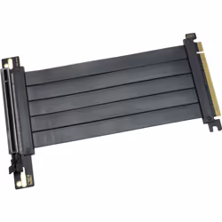 Inter-Tech RC-02, PCI-E x16 4.0, Male/Female, Black, 0.2 m, 70 g, 1 pc(s)