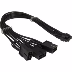 Inter-Tech GPU-02, 0.34 m, 3 x PCI-E (8-pin), 12VHPWR, Female, Male, Straight