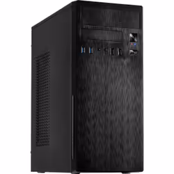 Inter-Tech IT-2812 Business, Midi Tower, PC, Black, ATX, micro ATX, Mini-ITX, Home/Office, 14 cm