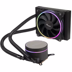 Inter-Tech LC-120 RGB, All-in-one liquid cooler, 12 cm, Black