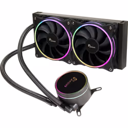 Inter-Tech LC-240 RGB, All-in-one liquid cooler, 12 cm, Black