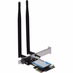 Inter-Tech EP-132, Internal, Wireless, PCI Express, WLAN / Bluetooth, 600 Mbit/s, Black