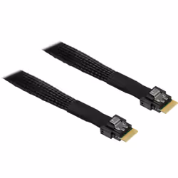 Inter-Tech SFF-8654 4i, 0.7 m, MiniSAS SFF-8654 4i, MiniSAS SFF-8654 4i, Straight, Straight, Male/Male