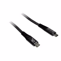 Inter-Tech 88885673, 1.5 m, USB C, USB C, USB 3.2 Gen 2x2, 20 Gbit/s, Black