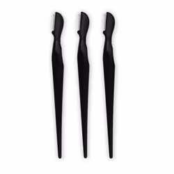 Eyebrow Razor Shaving Eyebrows Remover Shaver Trimmer Small 3pcs Black