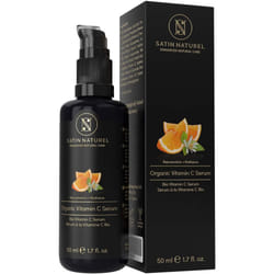 ORGANIC Vitamin C Serum with Hyaluronic Acid - 50ml High-Dosed - 30% Vitamin C Double Complex, Vitamin E & Aloe Vera - Vegan, Anti-Ageing Face & Skin