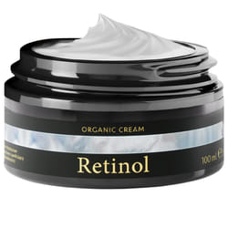 Salicylic Acid + Retinol Cream 100ml, Organic Anti Wrinkle Face Cream for Women - Collagen Cream - Unscented Night Cream