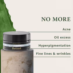 Salicylic Acid + Retinol Cream 100ml, Organic Anti Wrinkle Face Cream for Women - Collagen Cream - Unscented Night Cream