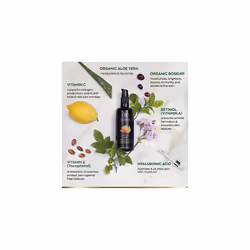 ORGANIC Vitamin C Serum extra Vitamins A&E Anti-Wrinkle Face Serum with Aloe Vera Basis,100ml Bottle is 3x LARGER  Vegan Skin Care Made in Germa