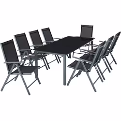 TecTake 402164, Grey, 8 seat(s), Adults & Children, Boy/Girl