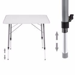 TecTake 402173 camping table Grey