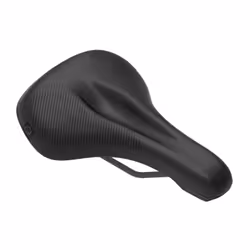 Ergon ST Core Evo Men, Bicycle saddle, Men, Black, Monochromatic, Nylon, Microfiber