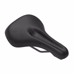 Ergon ST Core Evo Women, Bicycle saddle, Women, Black, Monochromatic, Nylon, Microfiber