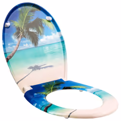 TecTake 402261 toilet seat Plastic