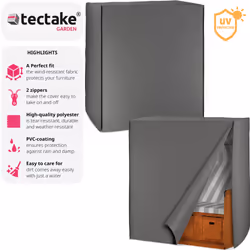 TecTake 402298 beach chair Grey
