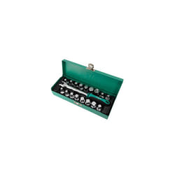 Oil Drain Plugs Set 17 pcs for Oil Drain Plugs incl Handle 38 Extra extensive I with Practical Metal case by WIESEMANN 1893 I 80232