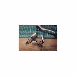 Universal Cardan Joint 3/8 inch Double Square Drive by WIESEMANN 1893 with 10mm (3/8â) Drive | Chrome-Plated CV Steel | 80881