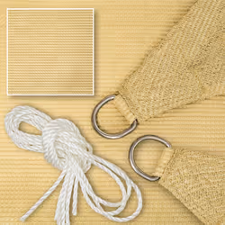 TecTake 402603 shade sail Beige