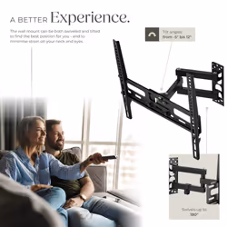 TV Wall Mount Television Brackets 26 to 75 Inch TVs Tilt Swivel Holder Bracket - Additional view 4