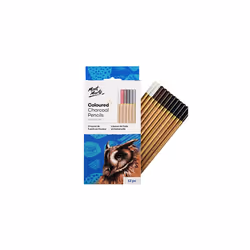Coloured Charcoal Pencil Set â 12pce - Charcoal Pencils for Art - Drawing Pens, Artist Pens - Ideal for impressive drawings ...