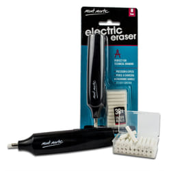 MONT MARTE Electric Eraser - 30 pieces Refills included, Battery operated - Ideal for easy and comfortable erasing - 5mm Rubber Eraser - Perfect...