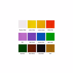 Fabric Paint Set â 12 Pieces x 20ml â Permanent Textile Paints â Ideal Colours for Clothing, Bags and All Fabrics