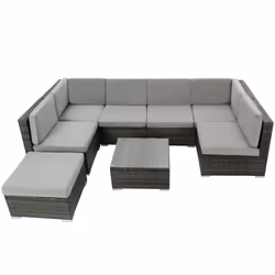 TecTake 402698 outdoor furniture set Grey