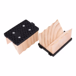 Char-Broil 140041, Replacement brush head, Wood, Wood, 100 mm, 70 mm