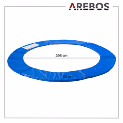 AREBOS trampoline edge cover spring protection Ã 396 cm | trampoline edge protection | trampoline accessories made of PVC and PE | 32 cm wide | blue