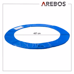 AREBOS trampoline edge cover spring protection trampoline edge protection trampoline accessories 487 cm made of PVC and PE tear-resistant